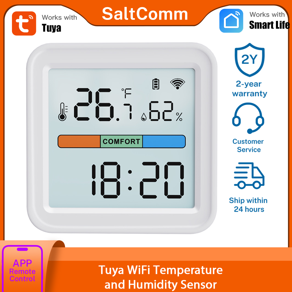 Smart Home Google - Tuya New WiFi Temperature Humidity Sensor