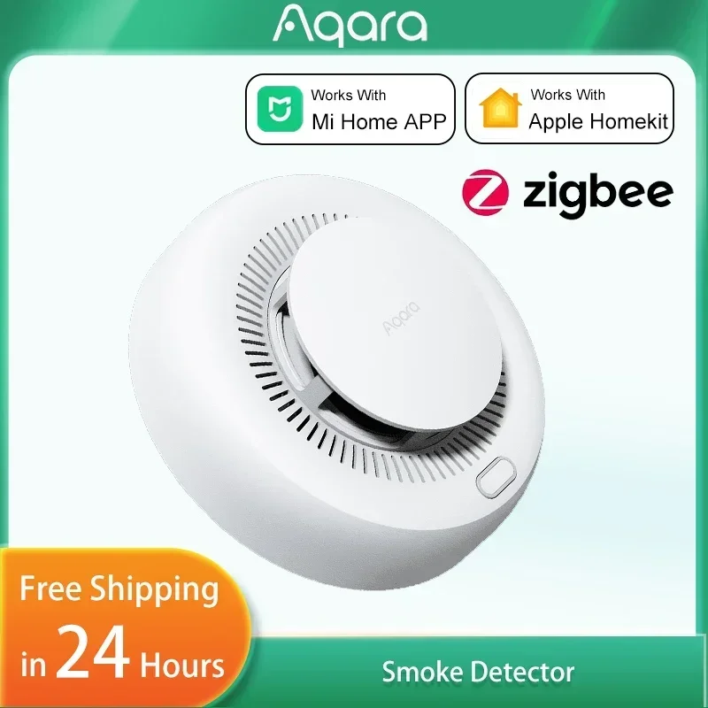 Smart Smoke Detector - Aqara Matter Smoke Detector Sensor Fire