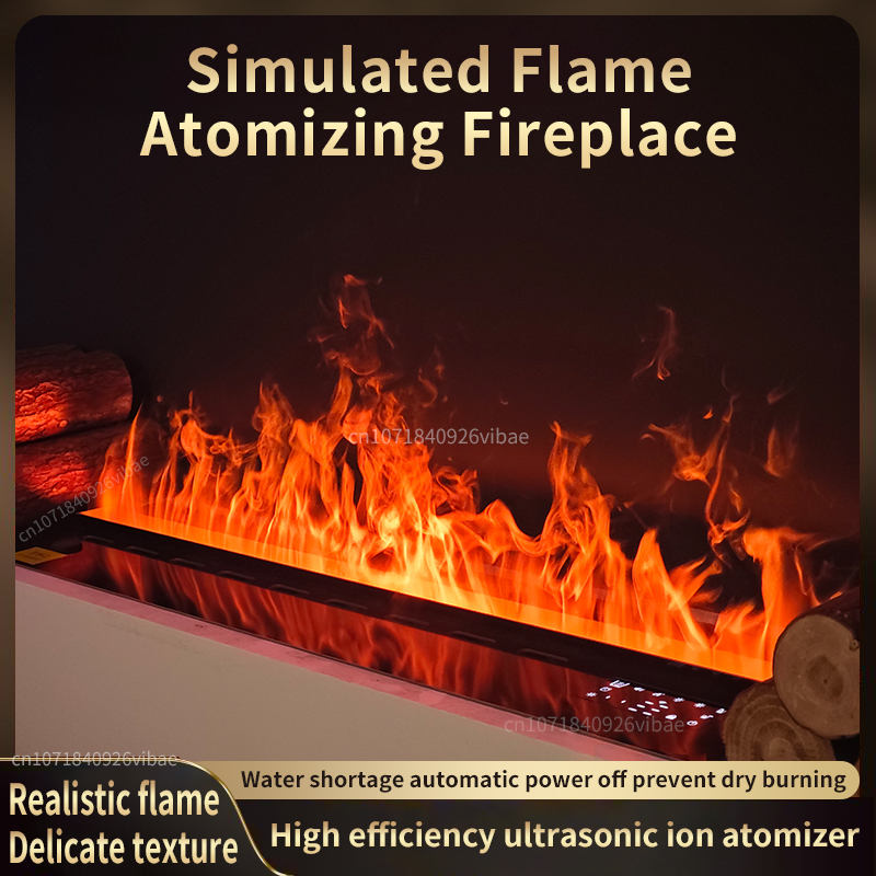 Smart Home Simulation - Smart 3D Atomized Fireplace LED Steam