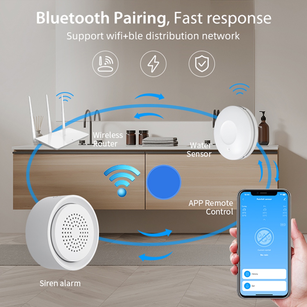 Home Automation Kit - PHILE-Home Automation Wifi Water Leak Sensor