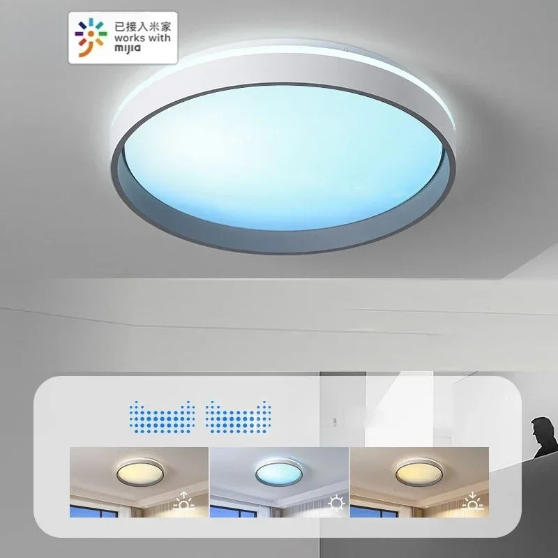 Smart Home Simulation - Smart Skylight Ceiling Lamp:Full-Spectrum Blue Sky