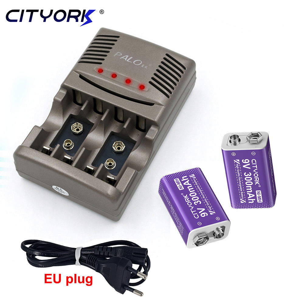 Smart Smoke Detector - 9V 6F22 NiMH Rechargeable Battery 300mAh+LED