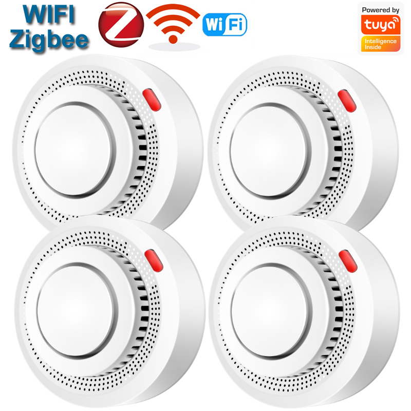 Smart Smoke Detector - WiFi/Zigbee Smoke Detector Sensor Fire Alarm
