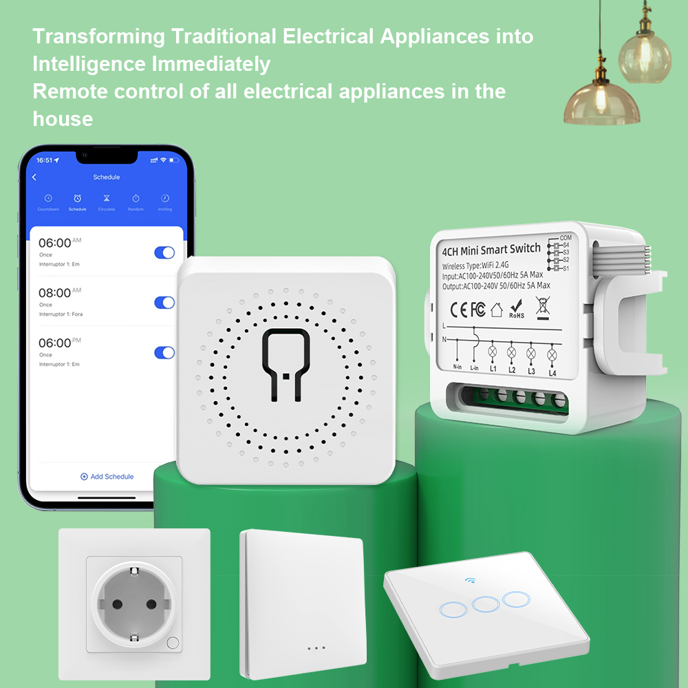 Tuya WiFi Smart Switch 1/2/3/4 - Smart Home Google review and price
