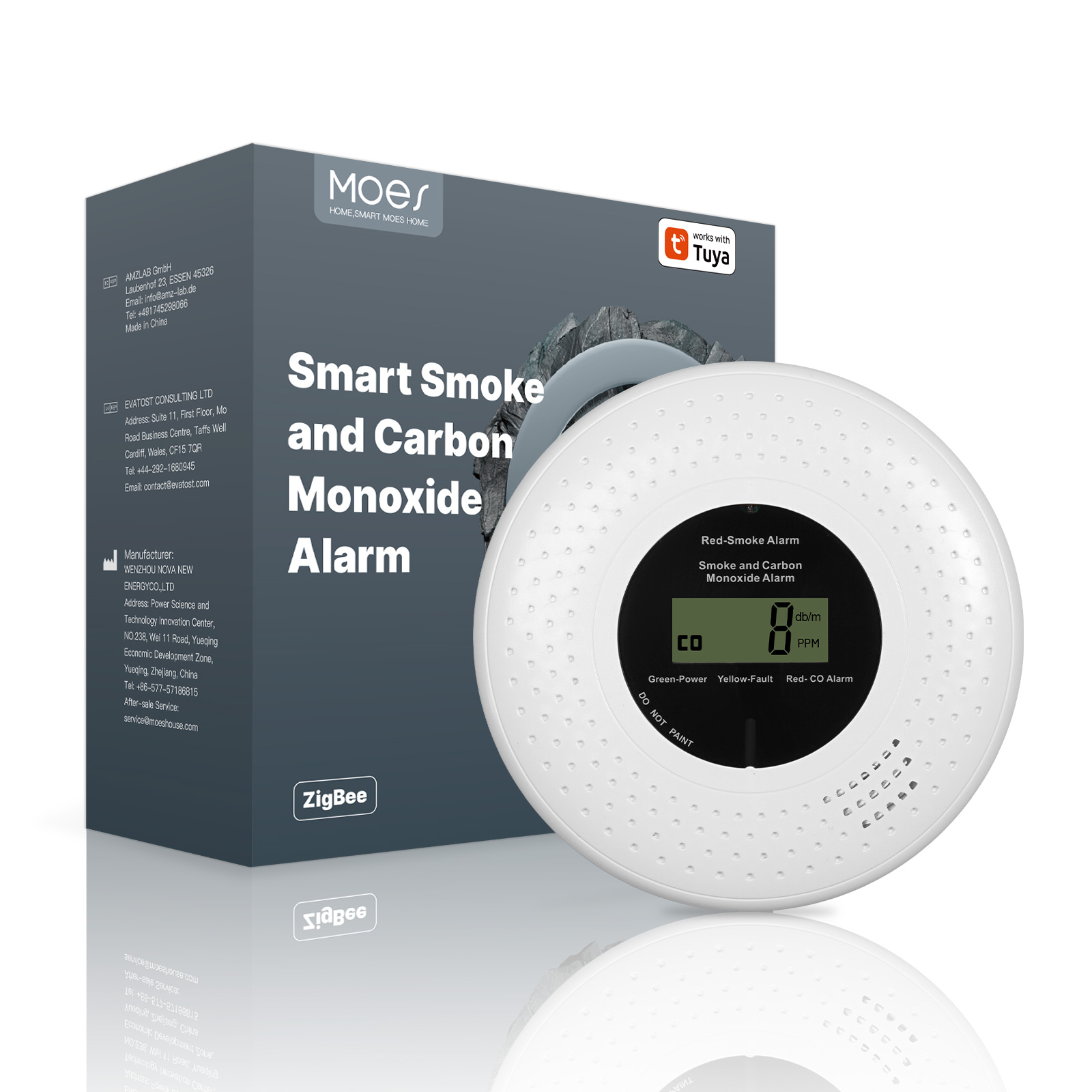 Zigbee Smart Smoke & Carbon Mo - Smart Smoke Detector review and price
