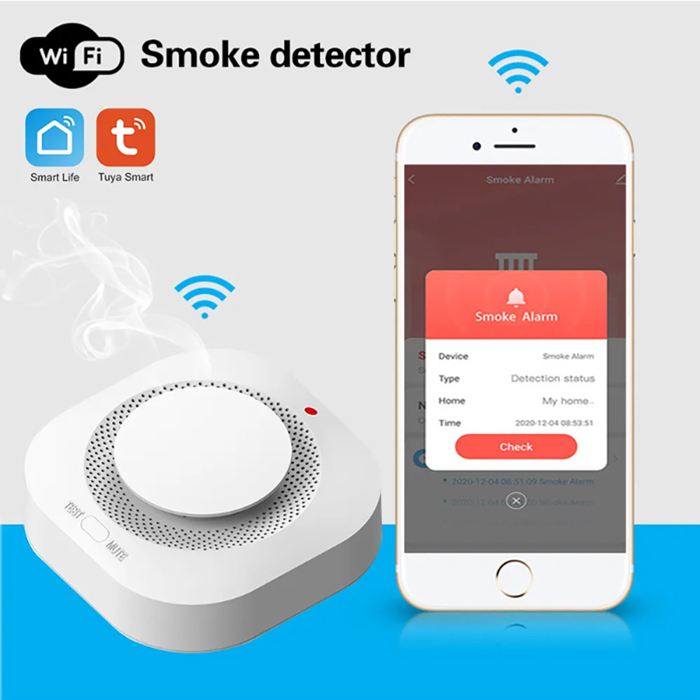 Tuya Zigbee WiFi Smart Smoke D - Smart Smoke Detector review and price
