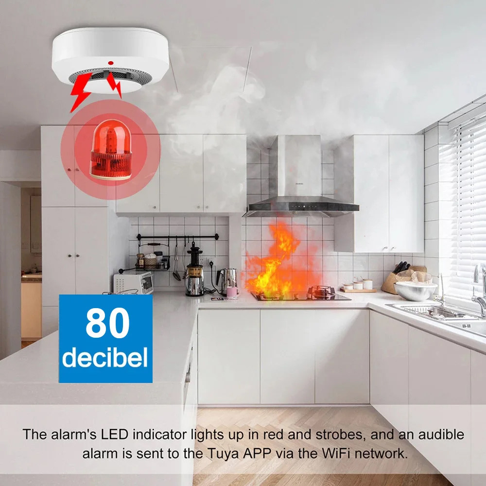 Tuya Zigbee WiFi Smart Smoke D - Smart Smoke Detector review and price