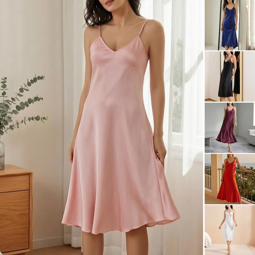 Sexy Nightdress Deep Neck Slee - Smart Home Simulation review and price