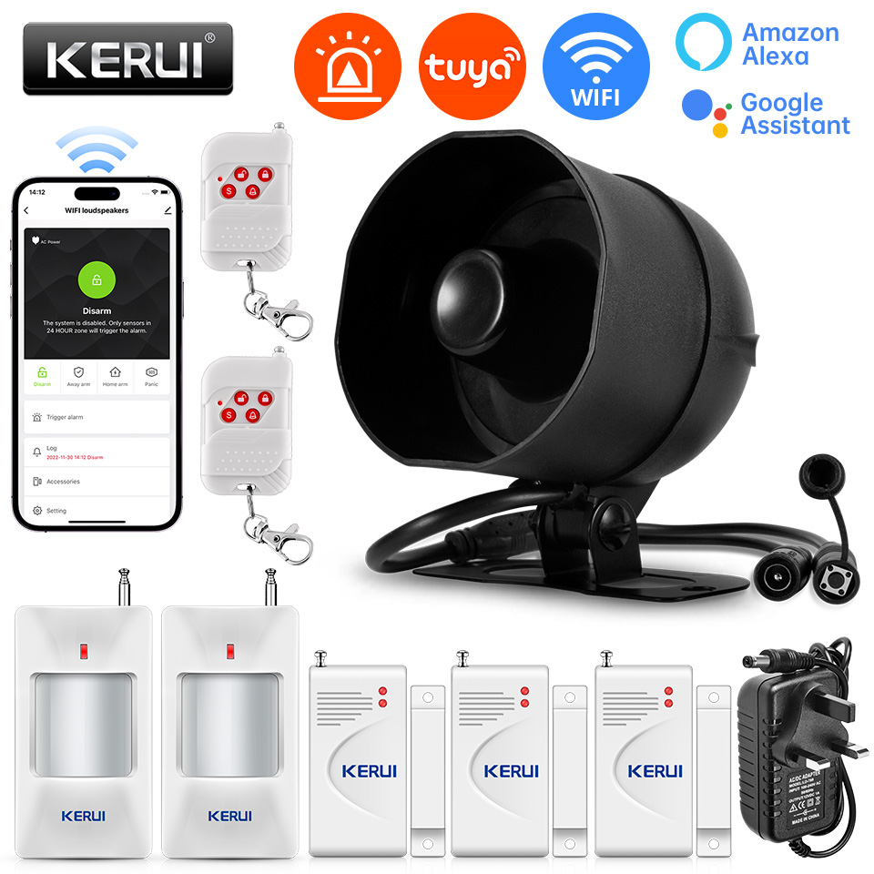 KERUI 120db Siren Alarm System - Home Automation Kit review and price