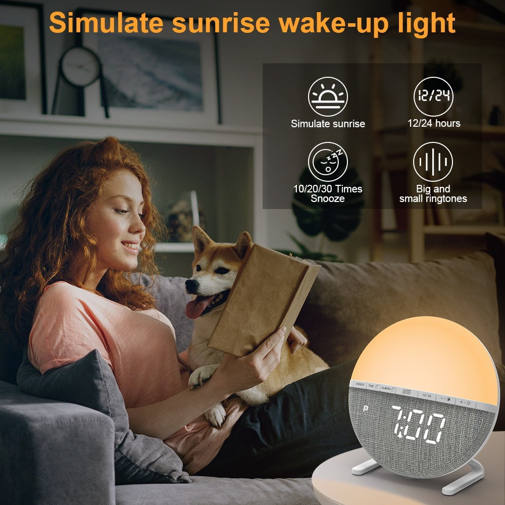 LED Wake Up Light Alarm Clock  - Smart Home Simulation review and price