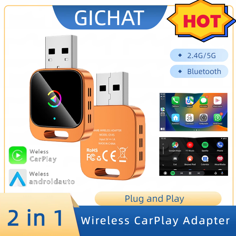 2in1 Wireless CarPlay Dongle S - Smart Home Iot review and price