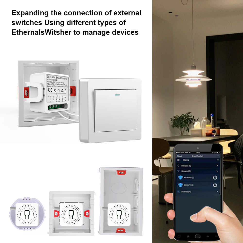 2 Way Tuya Smart Switch 2Gang  - Smart Home Google review and price