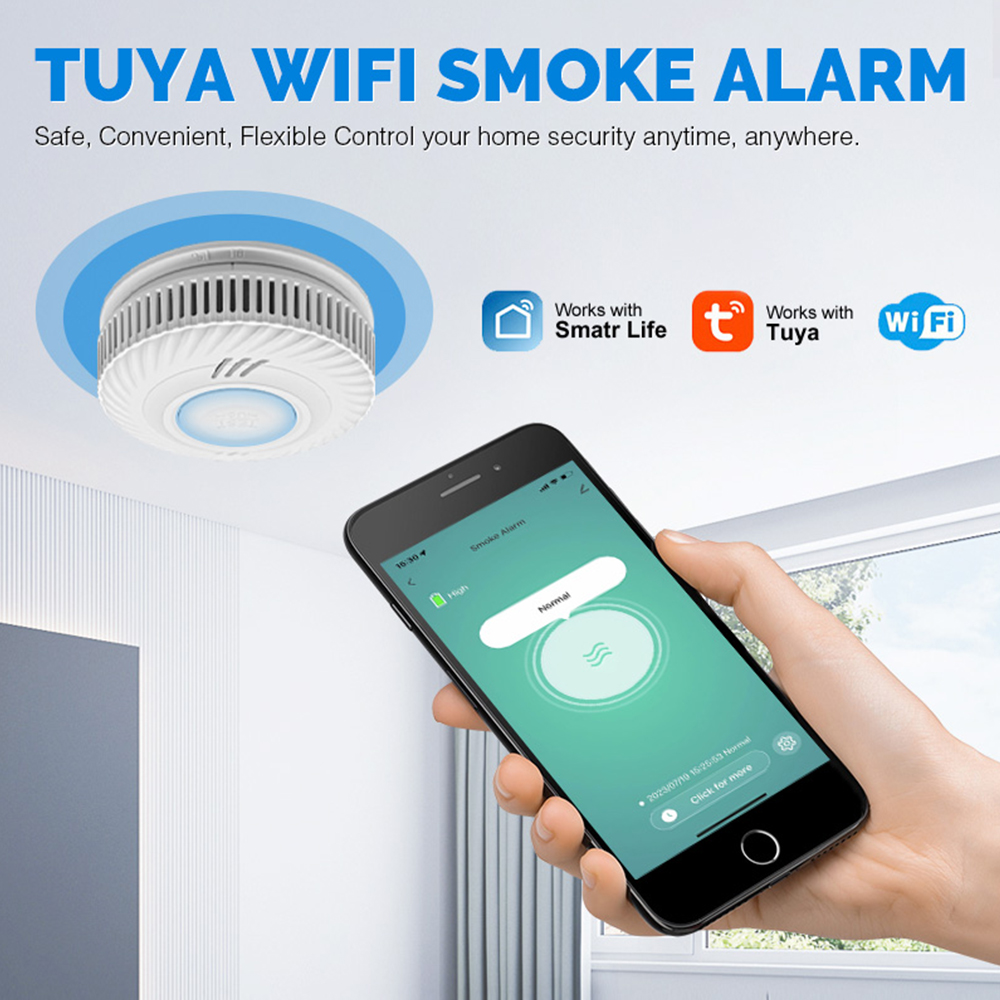 LELLKI WiFi Smoke Detector Lon - Smart Smoke Detector review and price