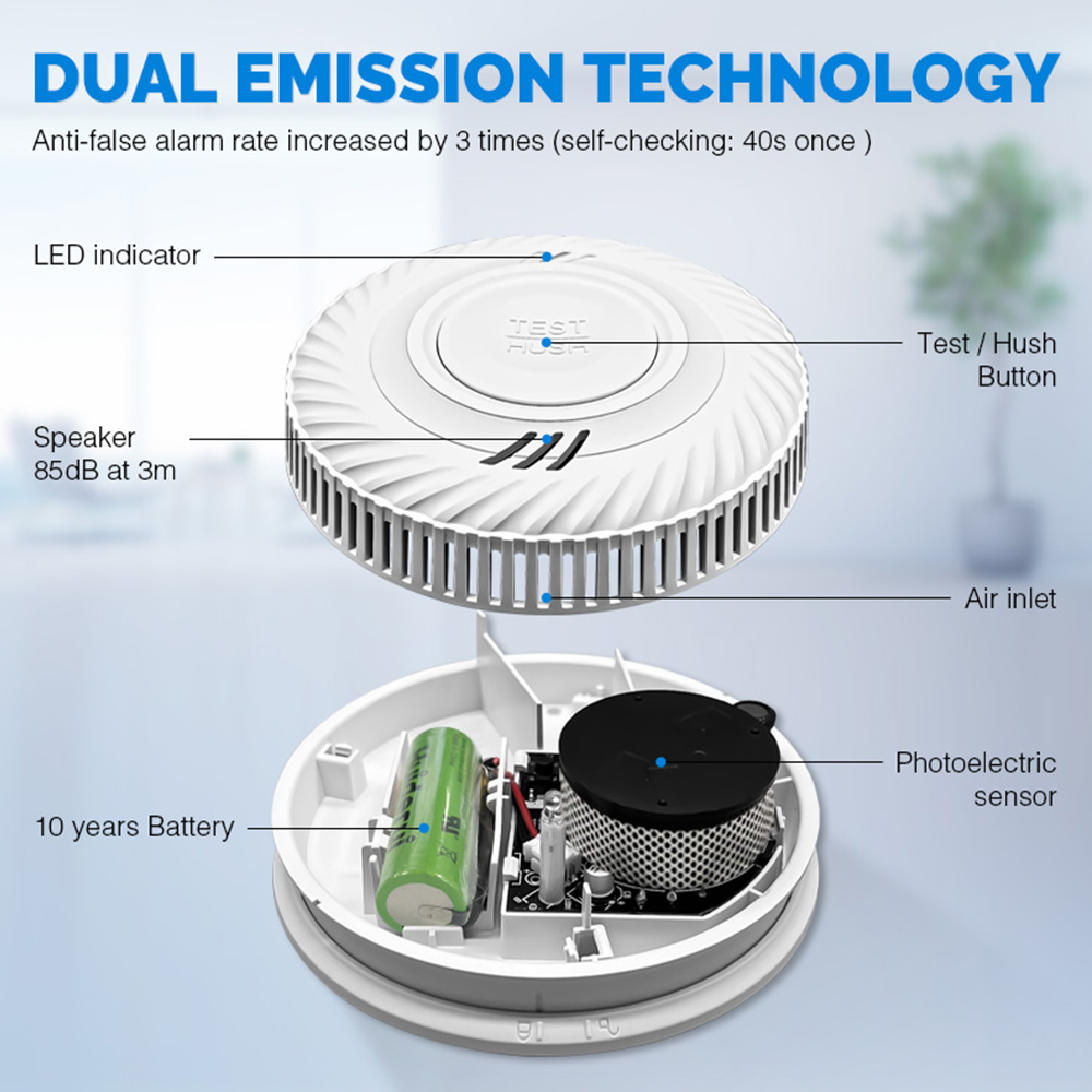 LELLKI WiFi Smoke Detector Lon - Smart Smoke Detector review and price