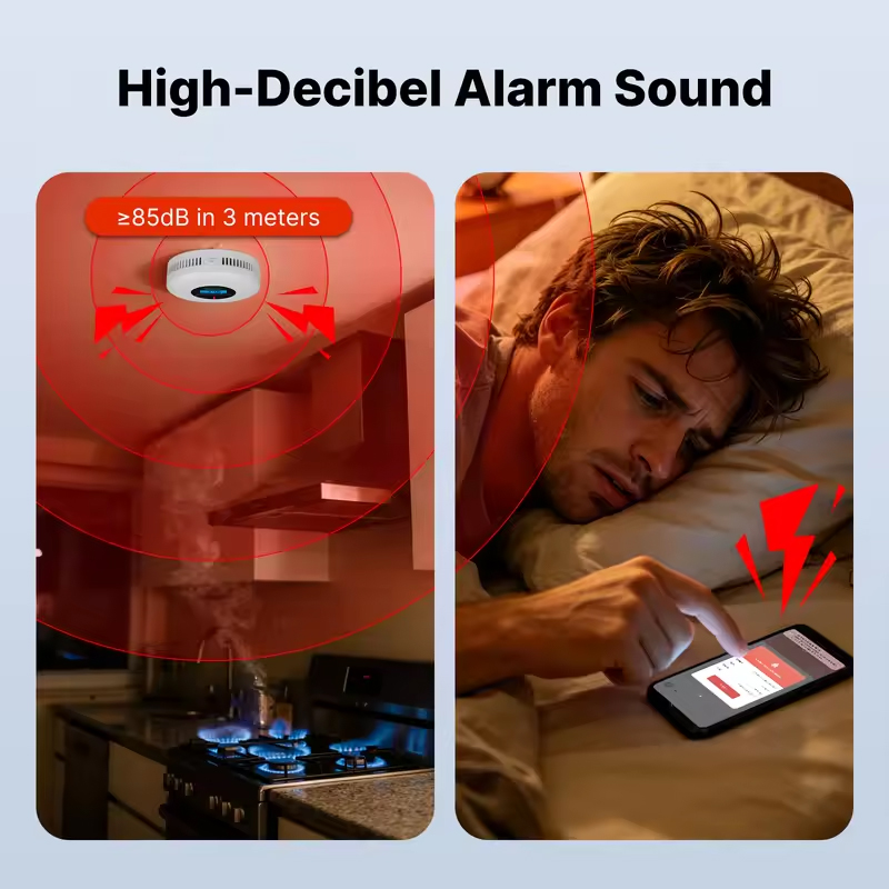MOES Tuya ZigBee Smoke and Car - Smart Smoke Detector review and price
