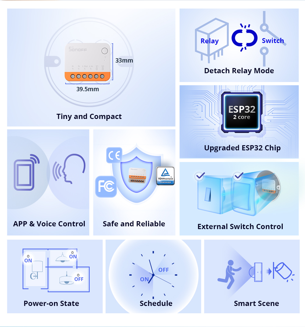 Sonoff Mini R4 Extreme Wifi Sm - Smart Home Google review and price